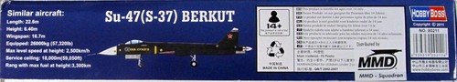 1/72 Hobby Boss Su-47(S-37) Berkut Plastic Model Kit - Bild 3 von 4