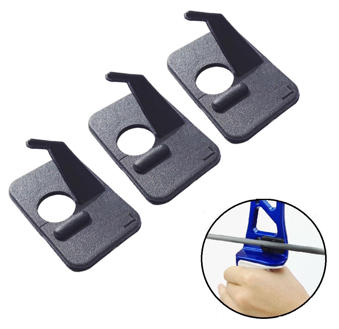 3-Pack Aluminum Arrow Rest Sticky For Recurve Bow – Ambidextrous, Black, AMEYXGS-759111