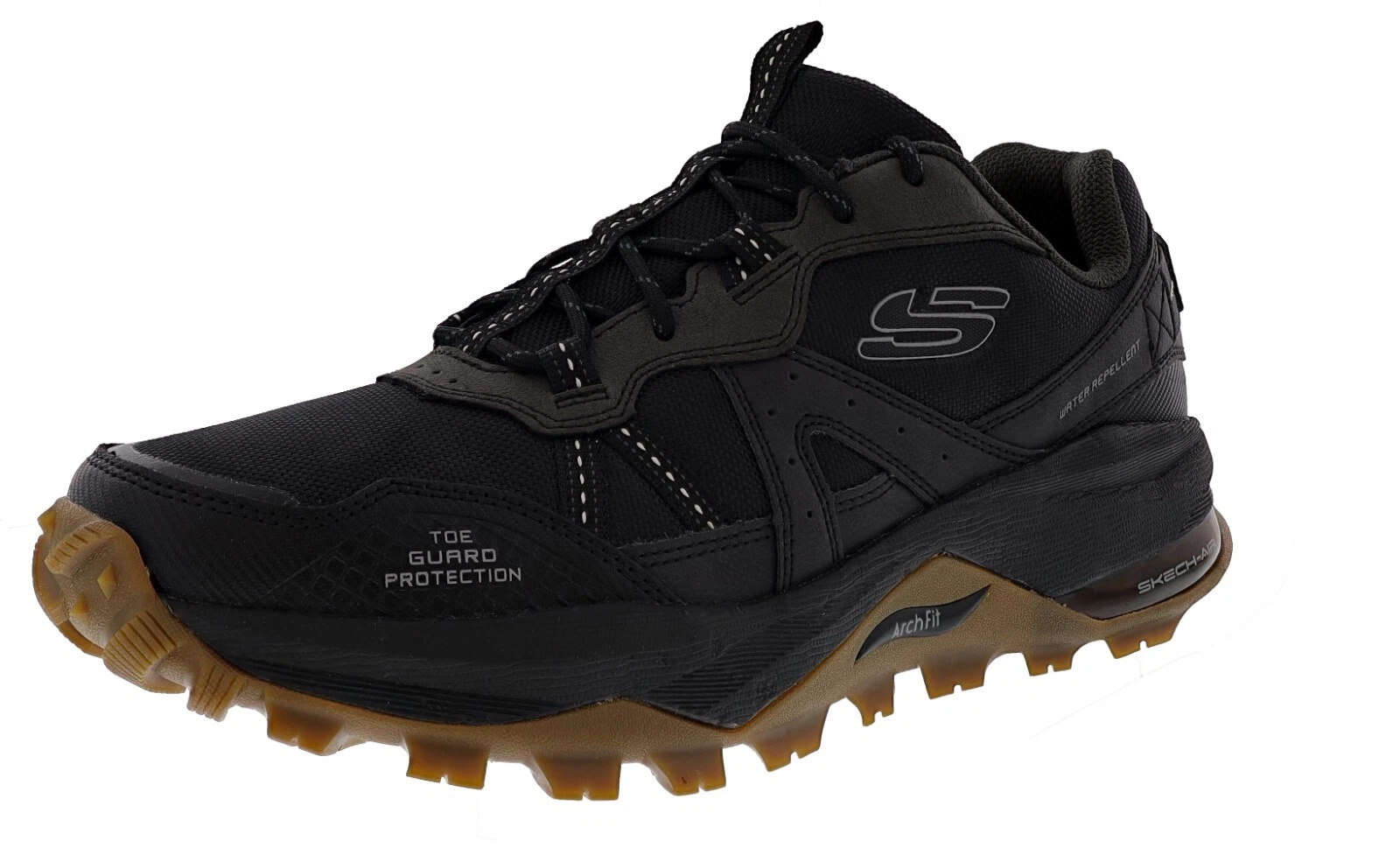 SKECHERS MEN'S ARCH FIT TRAIL AIR 237550/BLK WATER-REPELLENT TRAIL RUNNING SHOES
Opens in a new wind