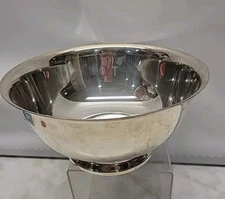 Vintage Webster Wilcox International Silver Company 9” Footed Bowl