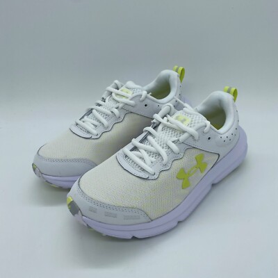 Under Armour Women's Charged Assert 10 Shoes 3026179-110 White Size 8