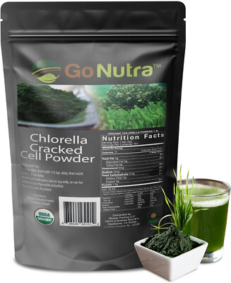 #ad Chlorella Cracked Cell Powder Organic 1 lb. Pure Chlorella Powder Non Gmo $29.95