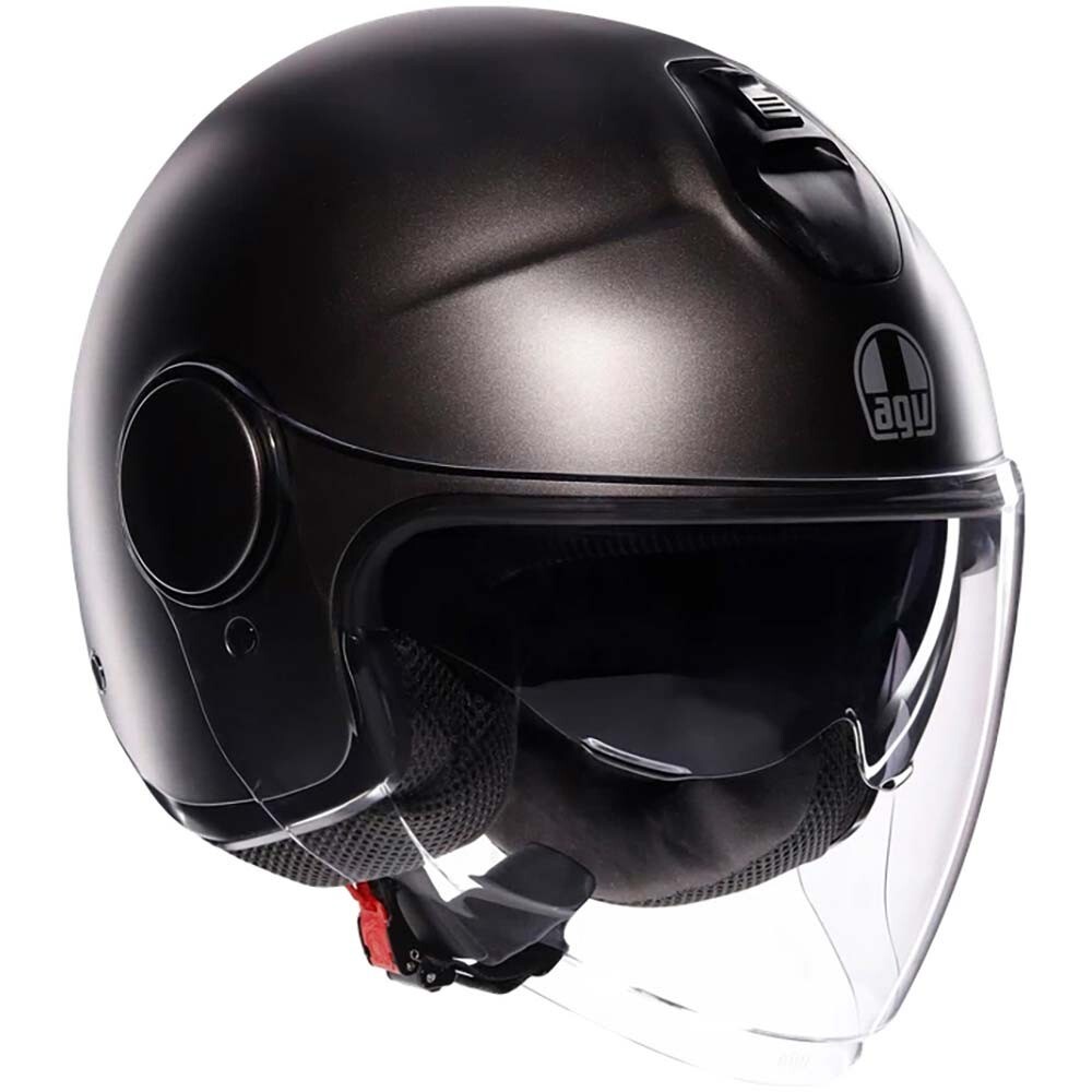 CASCO HELMET MOTO JET AGV ETERES MONO ASFALTO MATT GRIGIO  TG L