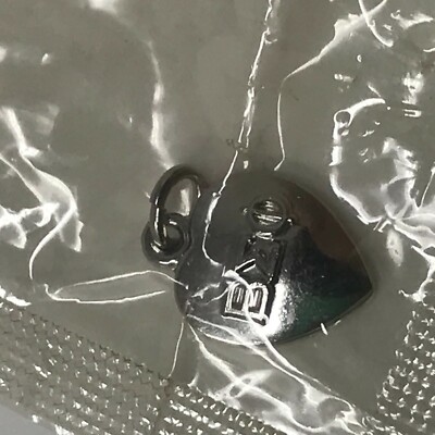 Beta Sigma Phi Charm, kleines Sterling Silber Herz, 1965