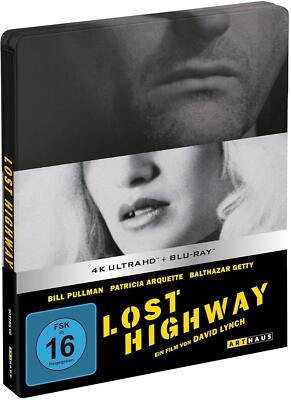 LOST HIGHWAY (Bill Pullman) 4K Ultra HD + Blu-ray Disc, Steelbook NEU+OVP