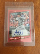 2020 Panini Donruss Optic AARON SANCHEZ 7/10 FOTL PREM EDITION PRIZM “PINK”