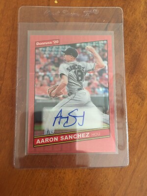 2020 Panini Donruss Optic AARON SANCHEZ 7/10 FOTL PREM EDITION PRIZM  PINK 