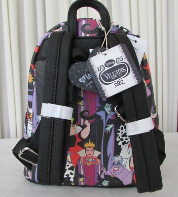 Disney Loungefly Villains Mini Backpack & Wallet OG HEART  display picture 2