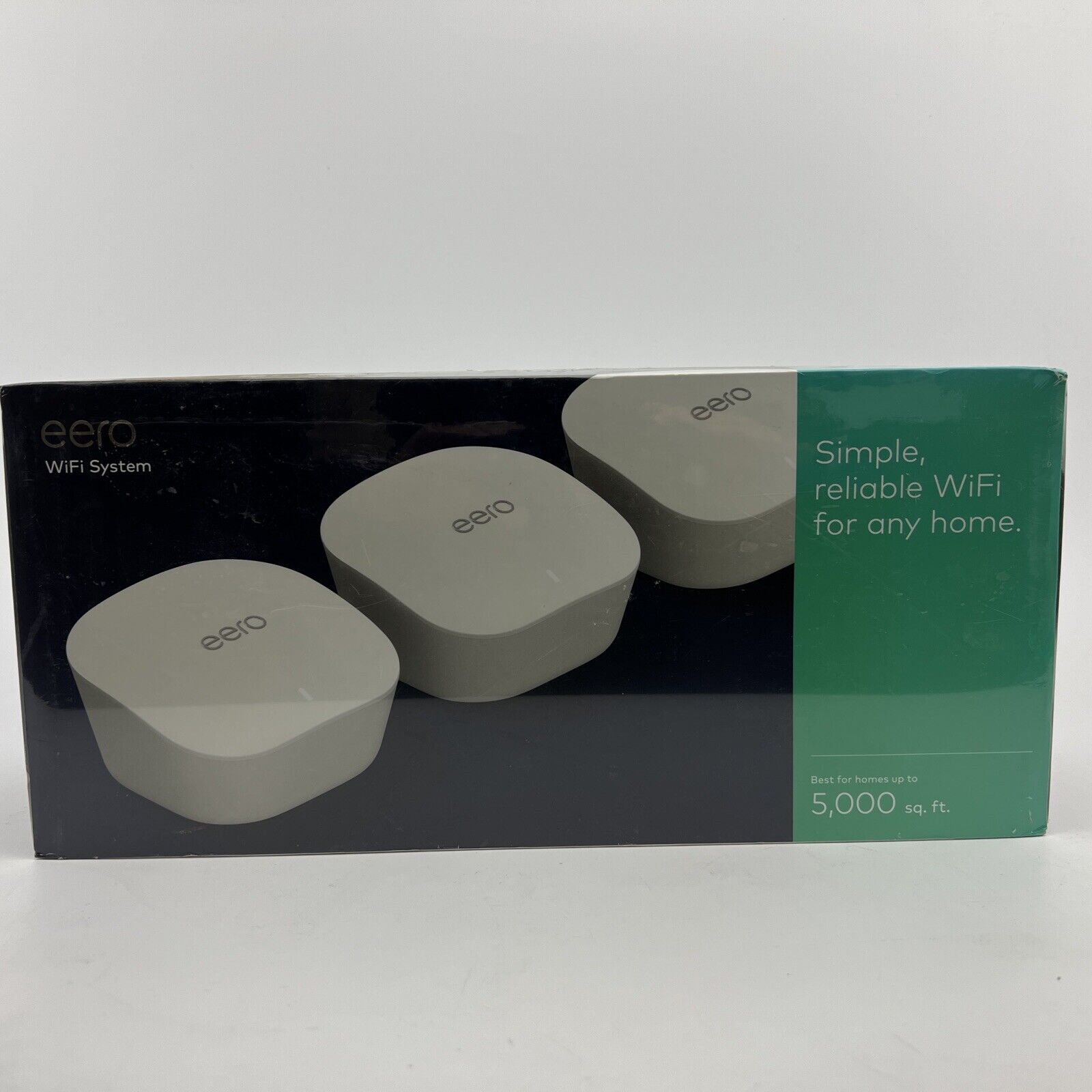 Eero Mesh WiFi Router System 5,000 sq ft. Coverage 3 Pack NEW SEALED