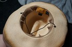 SUNDANCER S/M women's distressed straw look sun hat with hat strap  — photo 10