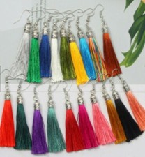 ** CLEARANCE**   Shorter (2) Silk Tassel Earr...