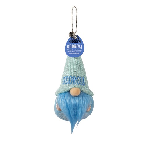 Personalised Name Lucky Gonk Bag Charm Keyrings Handbag Accessory Mum Dad Gift - Picture 89 of 142