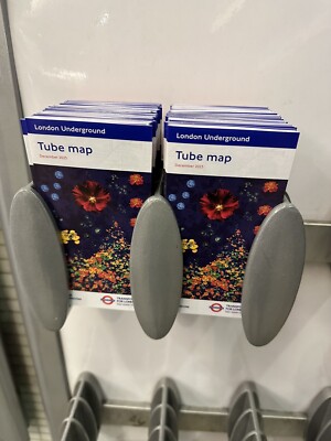 NEU DREIERPACK TfL London U-Bahn U-Bahn Karte Dezember 2023 2. Klasse