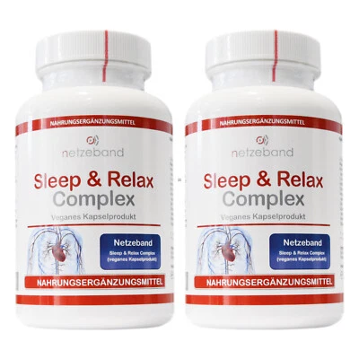 NETZEBAND 2 Packungen 240 Kapseln Sleep & Relax Complex Schlafmittel Schlaf Optimierer