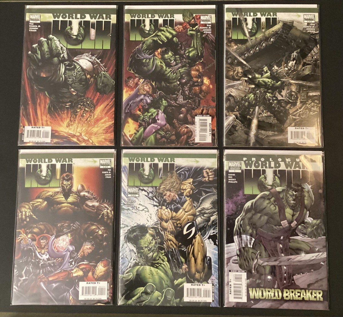 World War Hulk 1-5 2007 Series Complete Set 1st Skaar Plus Variant