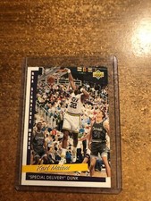 1993-94 Upper Deck Basketball Signature Moves # 249 Karl Malone Spec Del Dunk