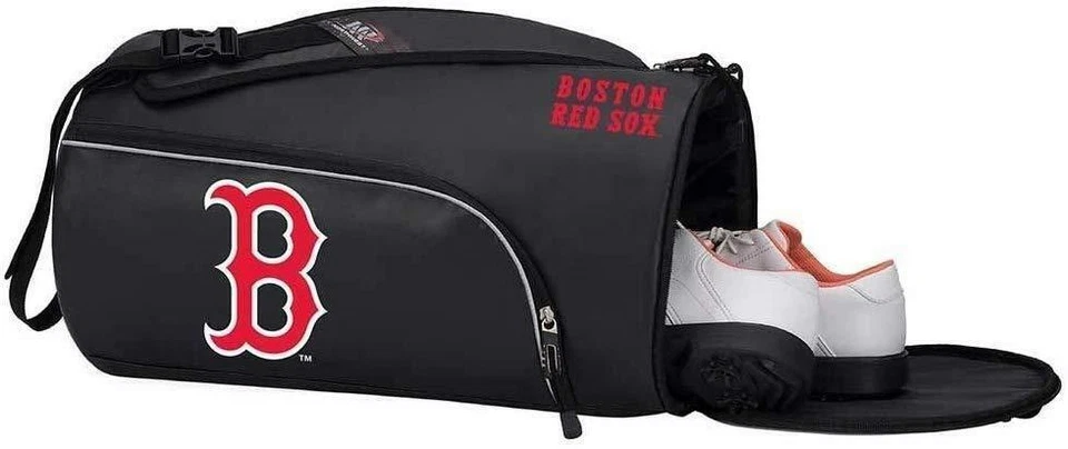 New MLB Boston Red Sox Squadron Premium Duffel Bag Gym Bag Training Bag - Image 3 of 4