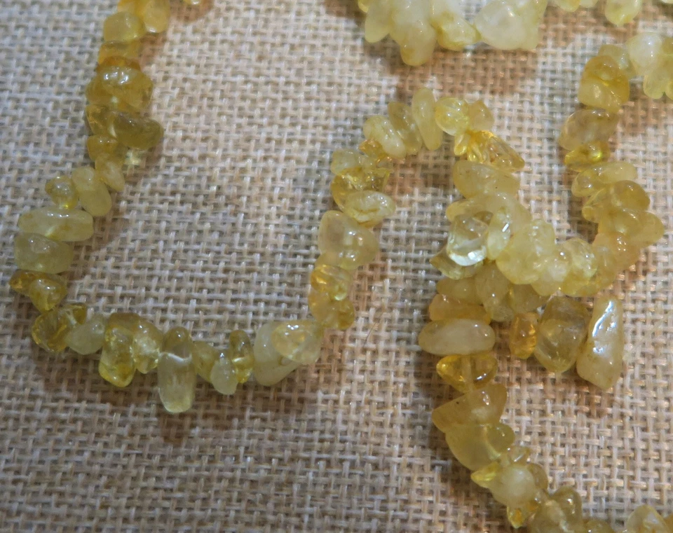 ECHT CITRIN *** Splitter Strang Kette Kettenstrang 39 cm, UNIKAT - Bild 2 von 4