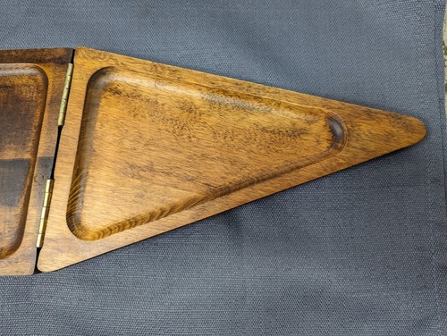 Vtg 70s Gail Craft Pheasant Folding Cheese Charcuterie Board Woodware Japan - Picture 13 of 18