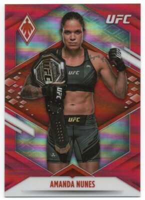 UFC　アマンダ・ヌネス　クロニクルズ　サインカード 2022 Panini Chronicles UFC (Phoenix) Red #317 Amanda Nunes