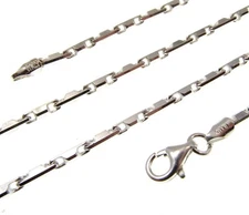 2MM Solid 925 Sterling Silver Italian HESHE 08 Chain Necklace Made In Italy