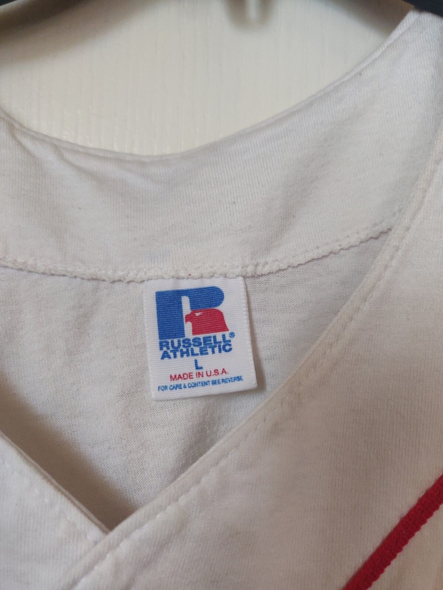 VTG Russell Athletic Texas Rangers Button Up Jersey sz L VTG Russell Athletic Texas Rangers Button Up Jersey sz L