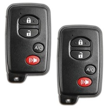 2 Replacement For Toyota Prius Smart Key Hyq14acx 4 Button 2010-2015 Remote