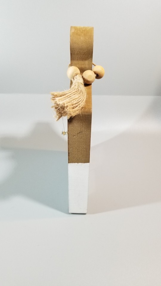 Country Rustic Mini Hanging Wood Cutting Board Battery Operated Clock