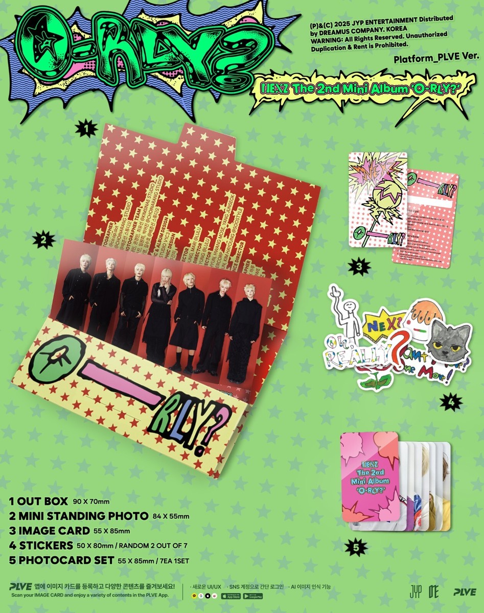 NEXZ O-RLY? 2nd Mini Album Booklet Set Ver + 2 Standard +