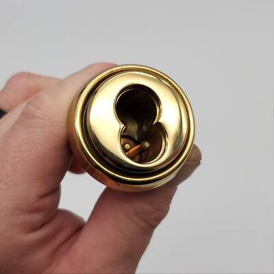 Arrow 16CR-16-004 SFIC Mortise Cylinder Housing 1-1/8'' 6 Pin Bright Brass