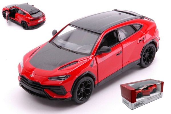 Kinsmart 1/32 Lamborghini Urus Rosso Box Modellbau Statisches Modell Diecast-image