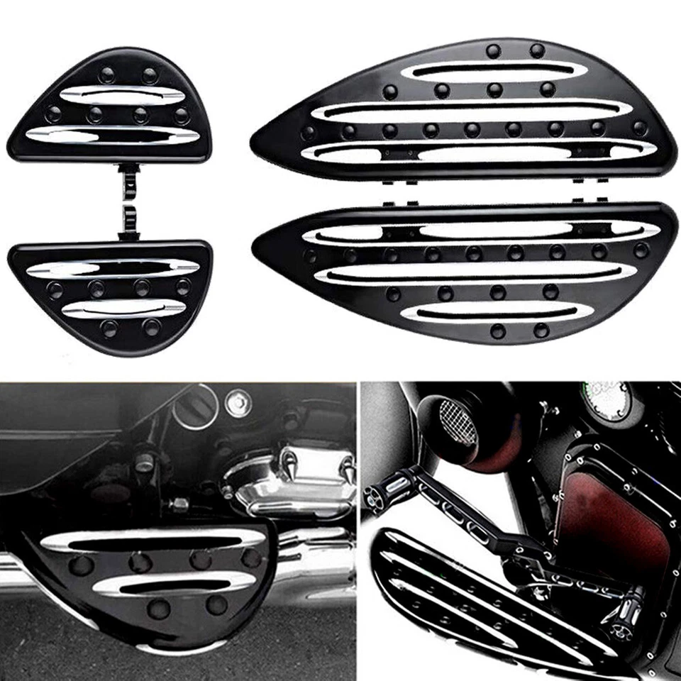 Driver Passenger Floorboards Floor Boards Foot Pegs For Harley Electra Glide CVO Foto 3 de 4