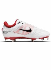 Nike Hyperdiamond 4 Elite białe czerwone knagi softballowe US 7 damskie