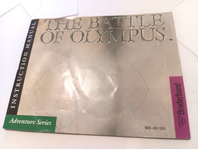 The Battle of Olympus (NES Broderbund, 1991) CIB Plastic Still on the cart! Pics
