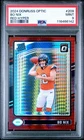 2024 Donruss Optic Rated Rookie Bo Nix Red Hyper #209 PSA 9 Broncos