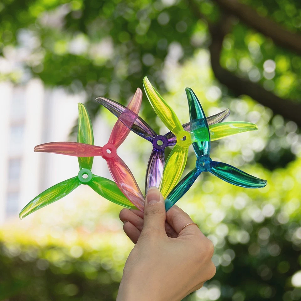 Para FPV Racing Freestyle Drone Policarbonato 3 Hojas CWW Hélice CW Hélice Foto 2 de 4