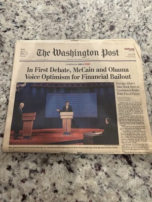 Washington Post   Sept 27, 2008   McCain & Obama First Debate