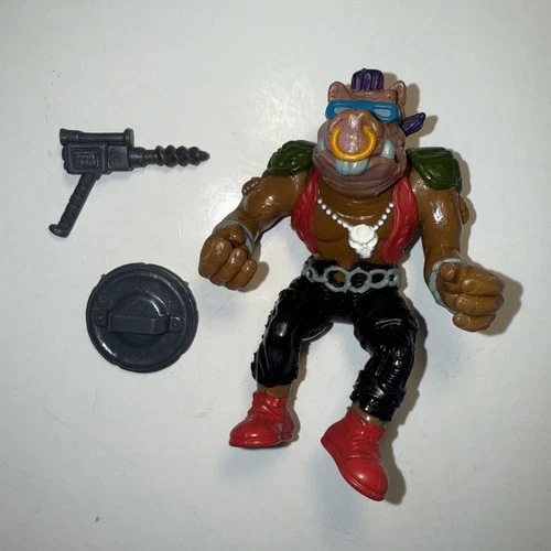 1988 TMNT Bebop Hard Head Figure Near Complete Playmates Ninja Turtles