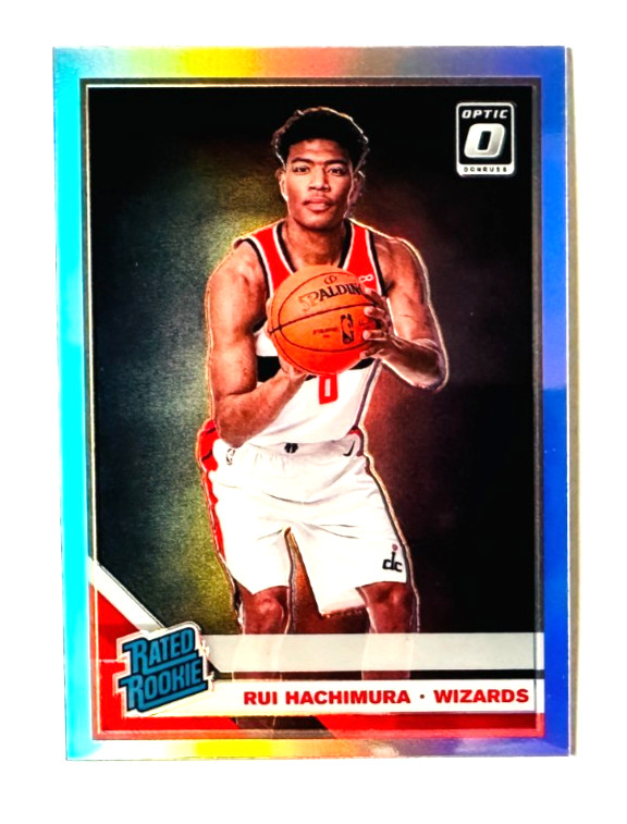2019-20 Donruss Optic Rui Hachimura SILVER Prizm RC #188 Wizards Rated Rookie!