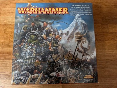 OOP Warhammer Fantasy Ork & Goblin Bataillon Box Komplett NOS Angüsse Zitadelle