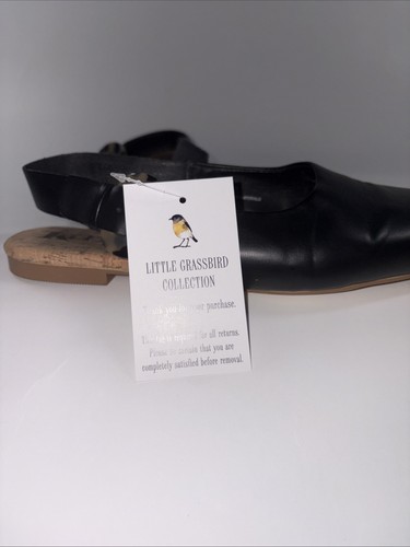 Korks Blush Flats 9 Negro Eslinga Puntera Cerrada Comodidad KR0005409 Vegano Corcho Fácil - Imagen 10 de 10