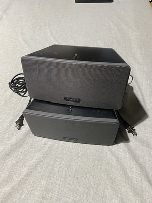 SONOS PLAY:3 Gen 1 Wireless Speaker Set of 2 for Stereo Left Right Pair Black