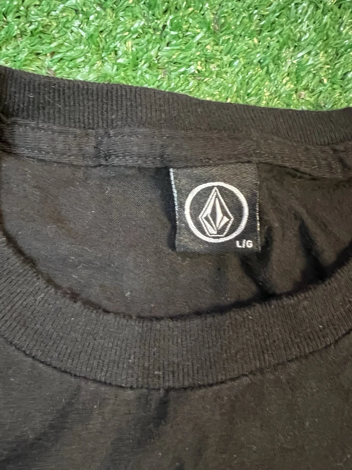 Volcom Stone Shirt Men's Large L Short Sleeve Graphic Logo Crew Neck Black - Image 3 of 4