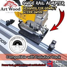 Dewalt DCS331 DW331 jigsaw adapter skid plate EVOLUTION Gen 1&2 guide rail track