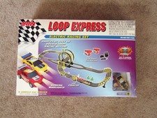 Vintage Artin Loop Express Electric Racing Set, 2 Slot Cars Working, 2001 in box