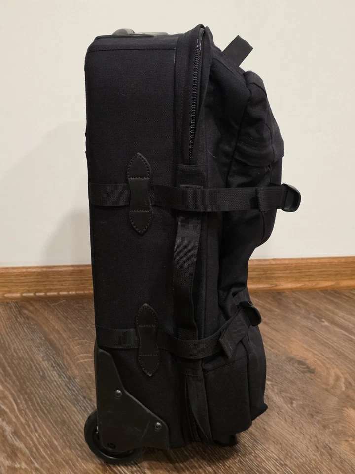 Filson Dryden Dark Navy 22” Carry On 2-Wheel Luggage Rolling Suitcase - Image 4 of 4