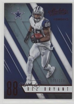2016 Panini Absolute Spectrum Red 40/100 Dez Bryant #99 fm0