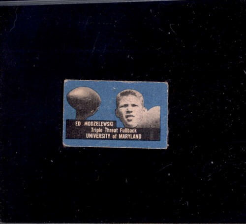 Ed Modzelewski 1950 Topps Felt Backs card