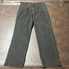 Vintage 90’s Lands End MADE IN USA Men’s 35x32 Dark Brown Corduroy Pants