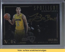2017 Panini Noir Spotlight Signatures Horizontal 74/125 Lonzo Ball Auto READ k4p